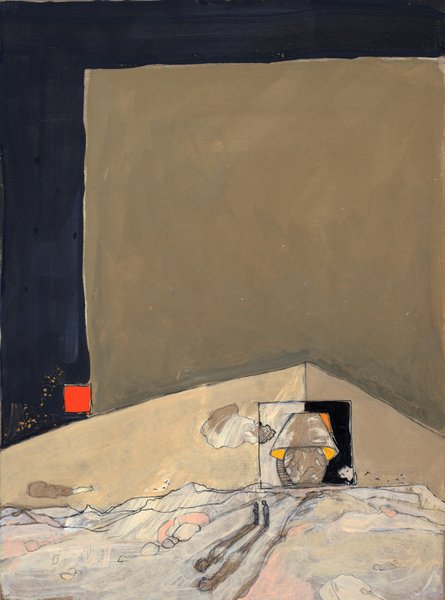 lampe - 30x40 - tempera